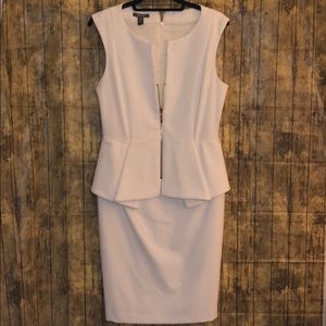 Ivory MUSE below the knee dress